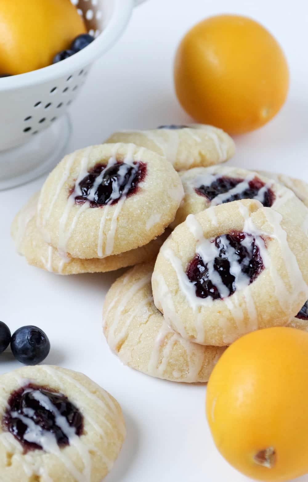 pile of Lemon Blueberry Cookies