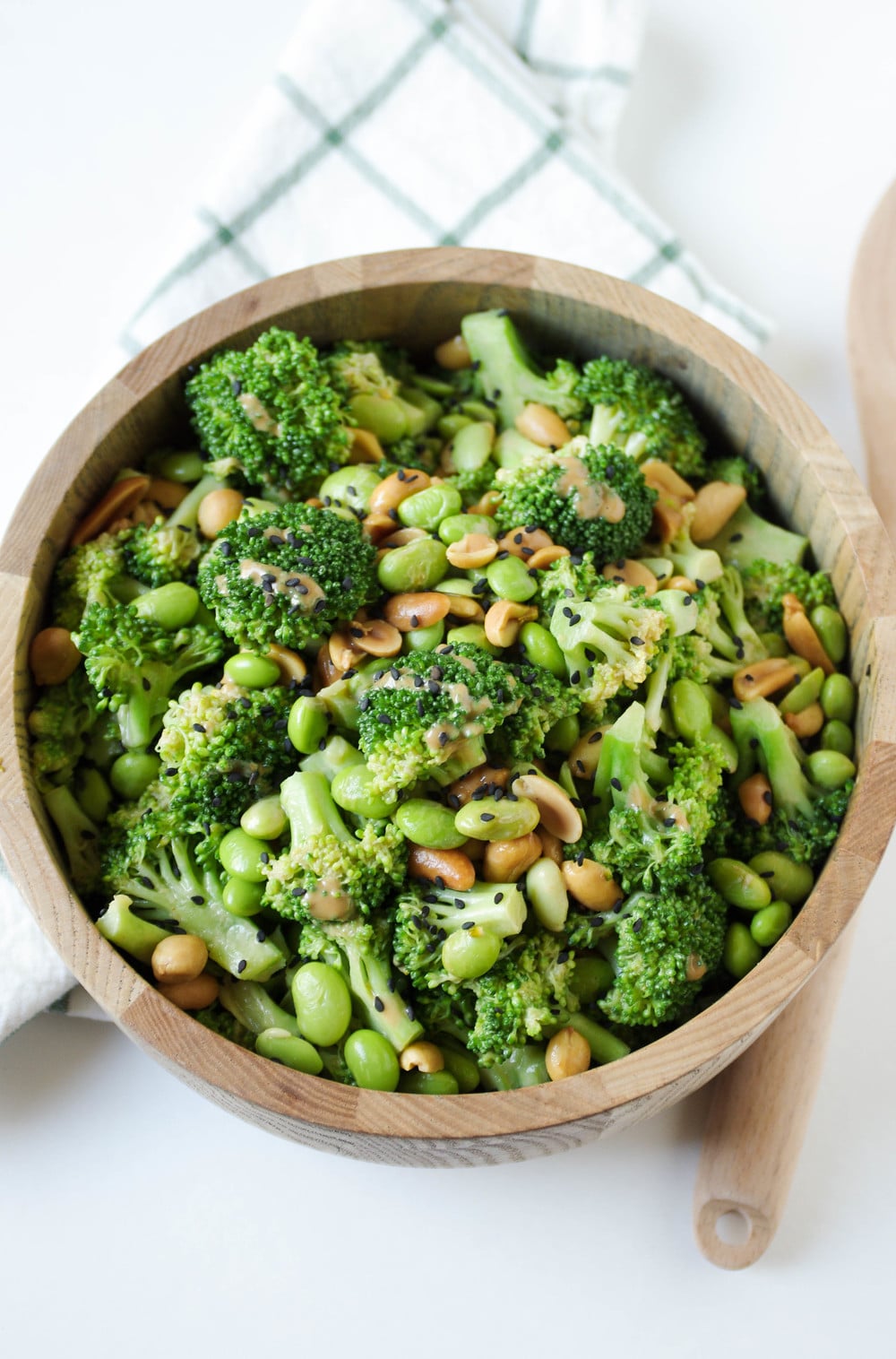 A bowl of Asian Broccoli Salad