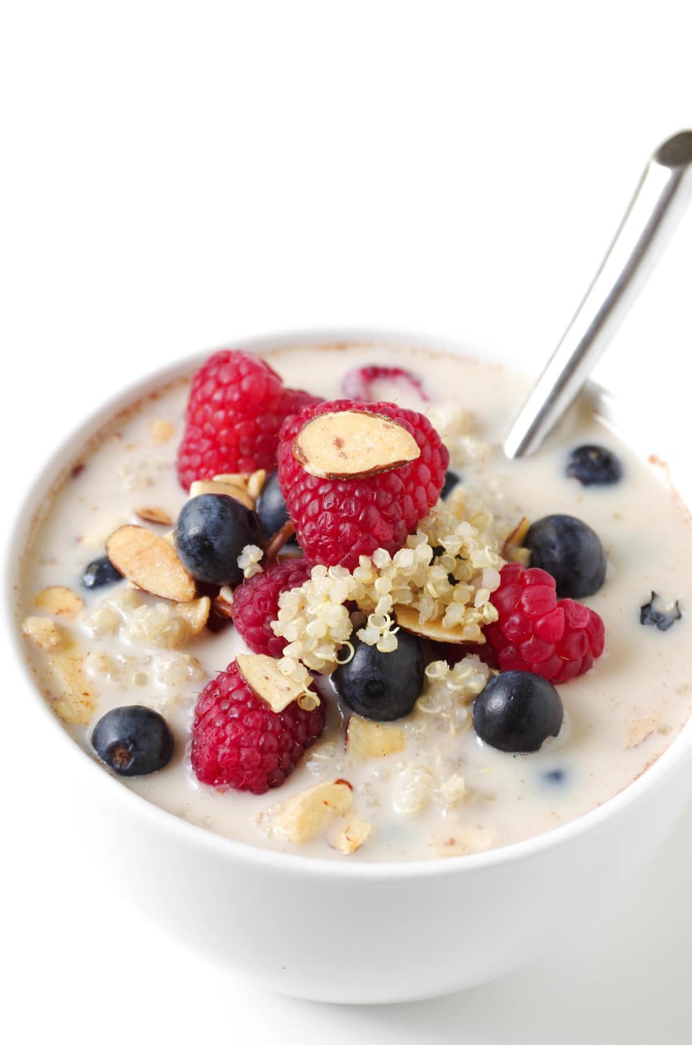 bowl of Breakfast Quinoa with berries