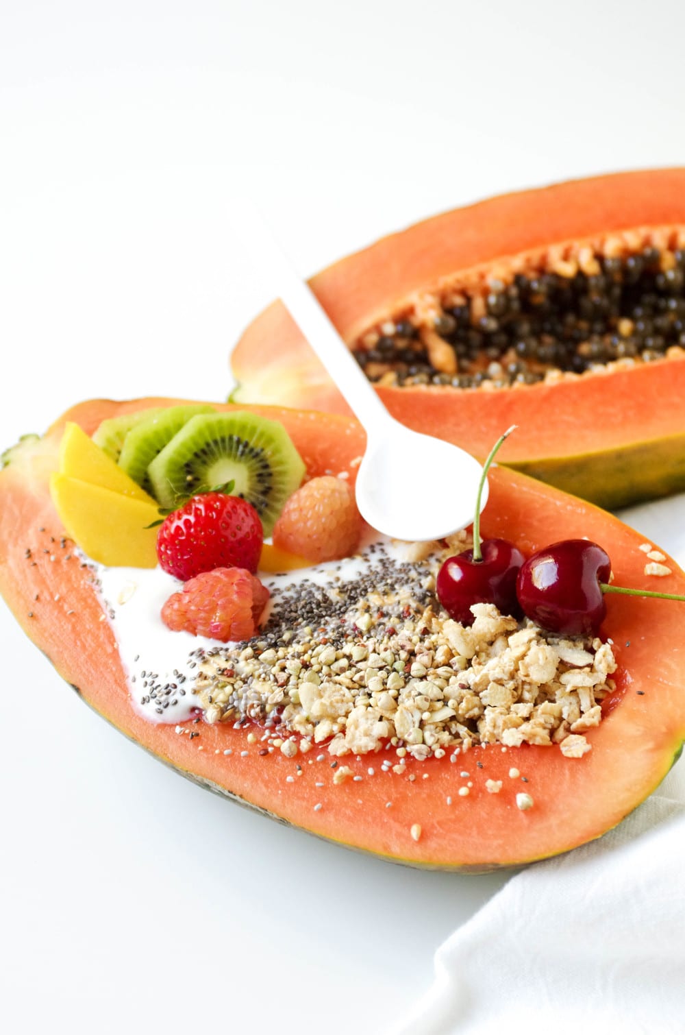 close up of Papaya Bowl