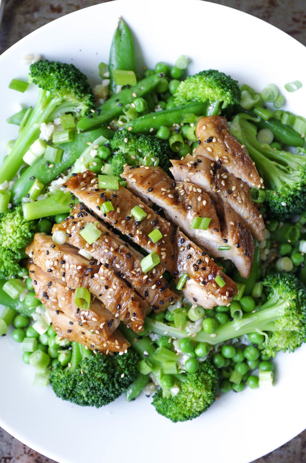  Homemade Chicken Teriyaki Bowl on a plate