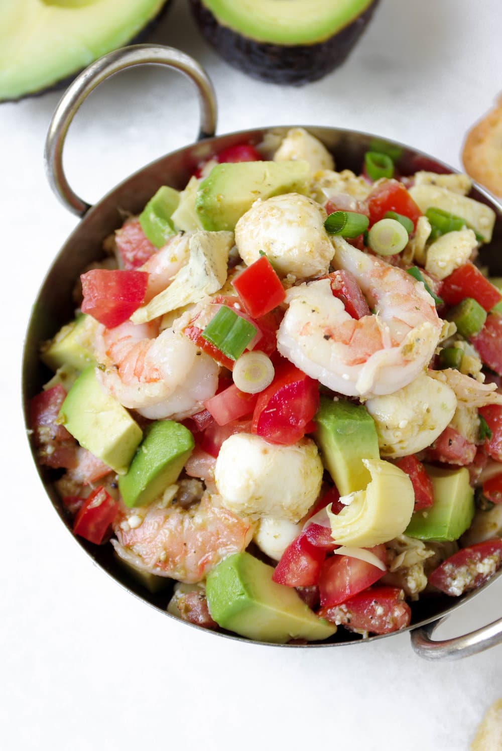 bowl filled with Shrimp Bruschetta