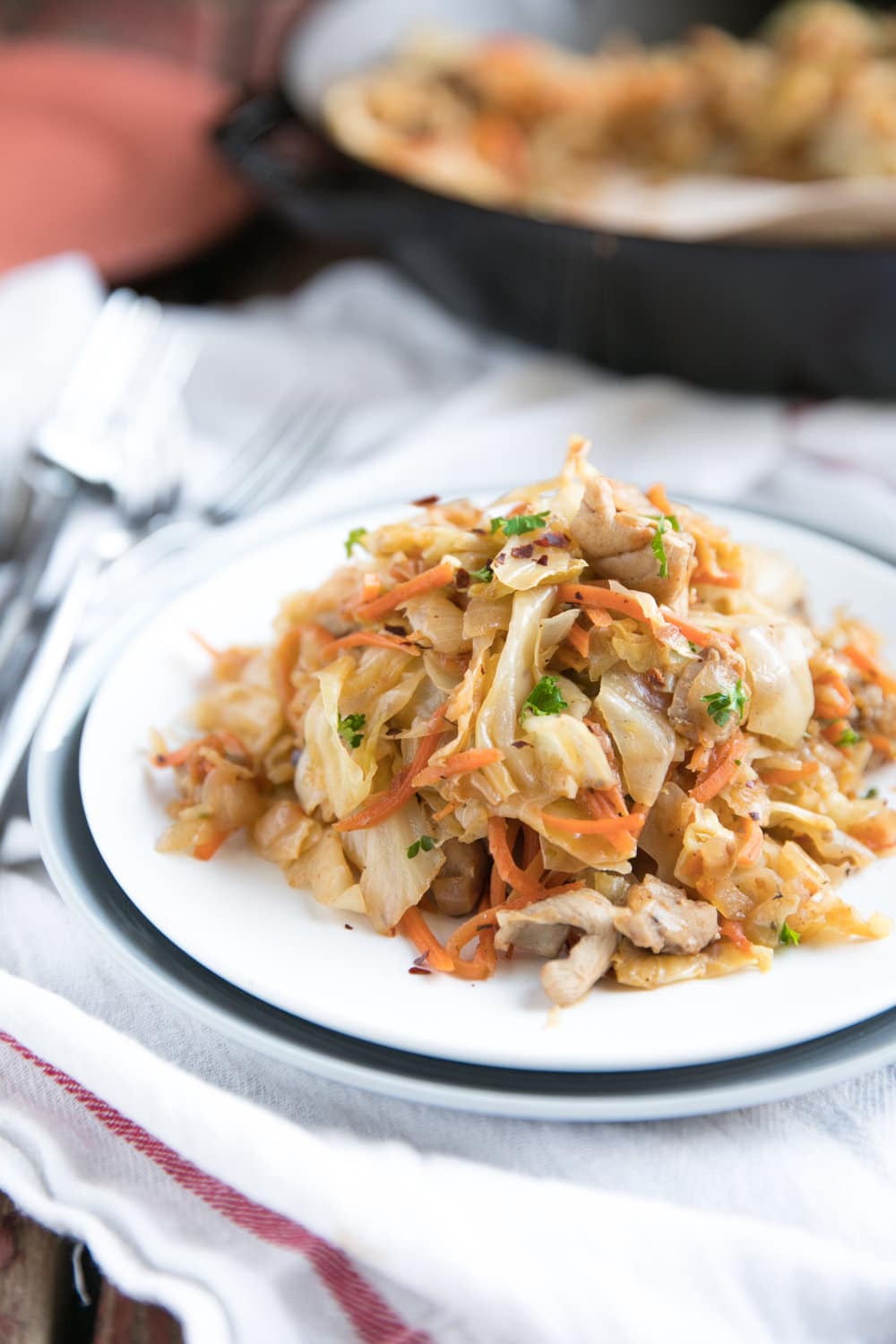 Sautéed Chicken and Cabbage Skillet